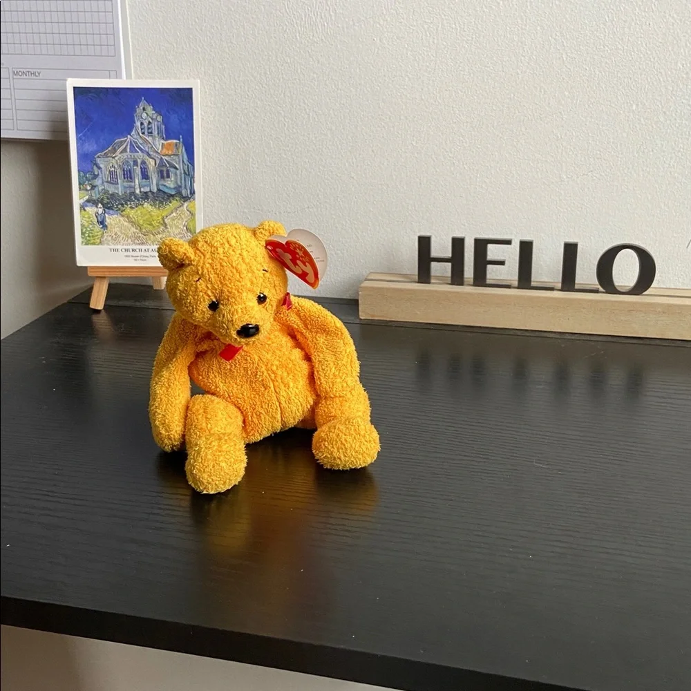 RETIRED NWT Beanie Babies Poopsie the Bear, 2001